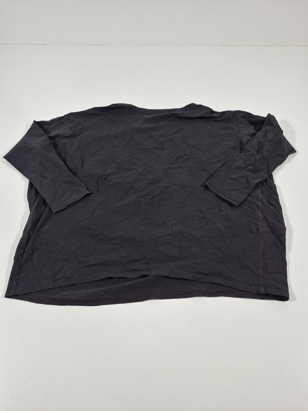 Lululemon Shirt Womens Large Gray 3/4 Sleeve Lightweight Athletic Top Yoga
